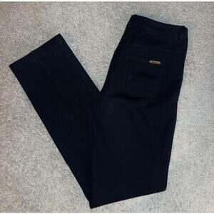 St. John Mid Rise 5 Pocket Slim Fit Casual Straight Pants Black Women's Size 2
